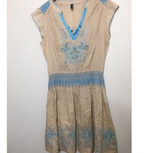 Free people sheer embroidered dress